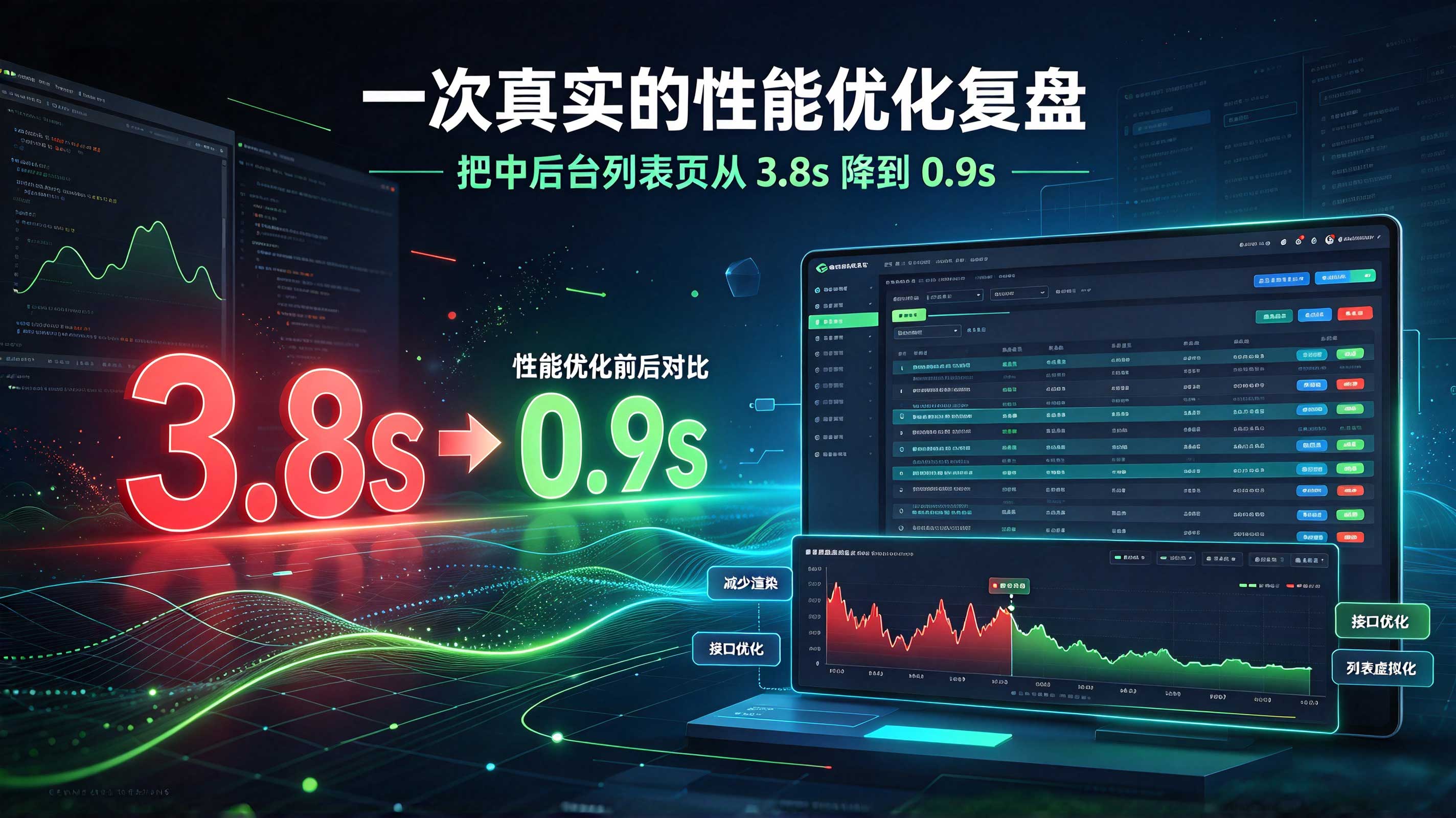 一次真实的性能优化复盘：把中后台列表页从 3.8s 降到 0.9s 封面